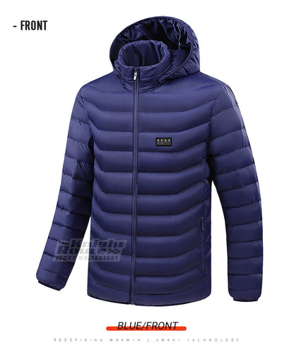Jaqueta de Inverno Masculina Feminina com Aquecimento em 21 Áreas para Motoqueiros, Jaqueta USB com Aquecimento Elétrico, Colete Térmico para Moto, Casaco