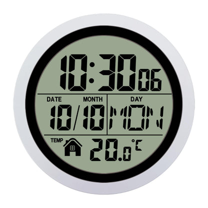1Pcs Digital Shower Clock Easy to Use Modern Easy to Read Digital Bathroom Waterproof Wall Clock for Kitchen Bedroom Living Room