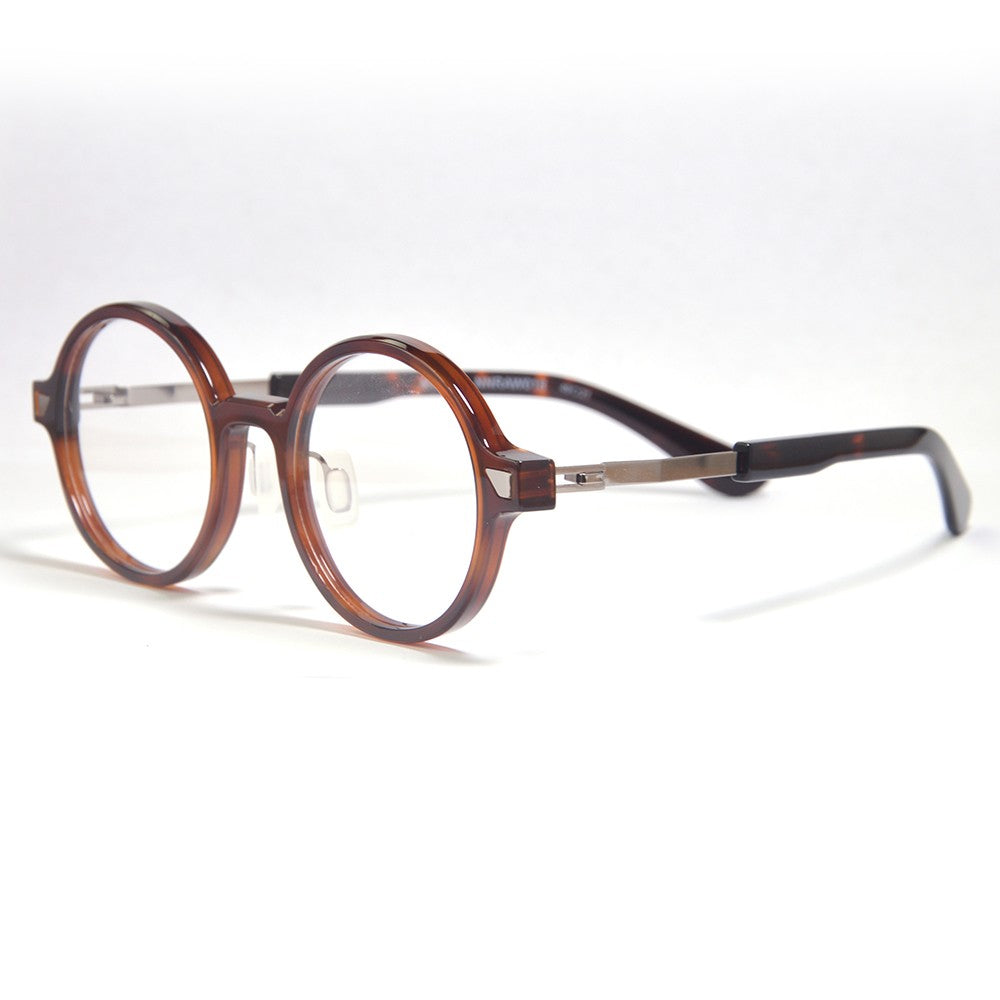 Óculos de Grau de Acetato Redondos Grandes da Moda para Mulheres Óculos Redondos de Tamanho Grande para Homens Design Alemão Flexível com Grau