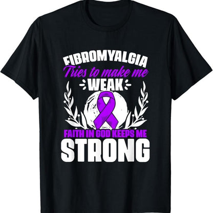 Faith In God Fibro Survivor Fibromyalgia Awareness T Shirt