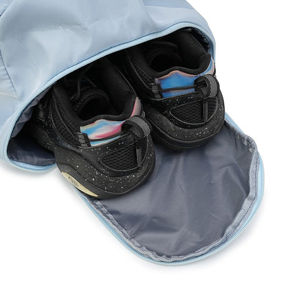 Large capacity travel bag, sports fitness backpack, with independent shoe cabinet, zipper closure, suitable for short-term and l