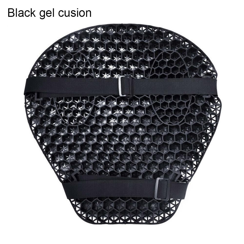 Almofada de Assento de Gel Colmeia para Moto Tecido de Malha 3D Capa de Descompressão Confortável para Moto Almofadas Absorventes de Choque e Alívio