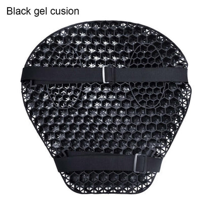 Almofada de Assento de Gel Colmeia para Moto Tecido de Malha 3D Capa de Descompressão Confortável para Moto Almofadas Absorventes de Choque e Alívio