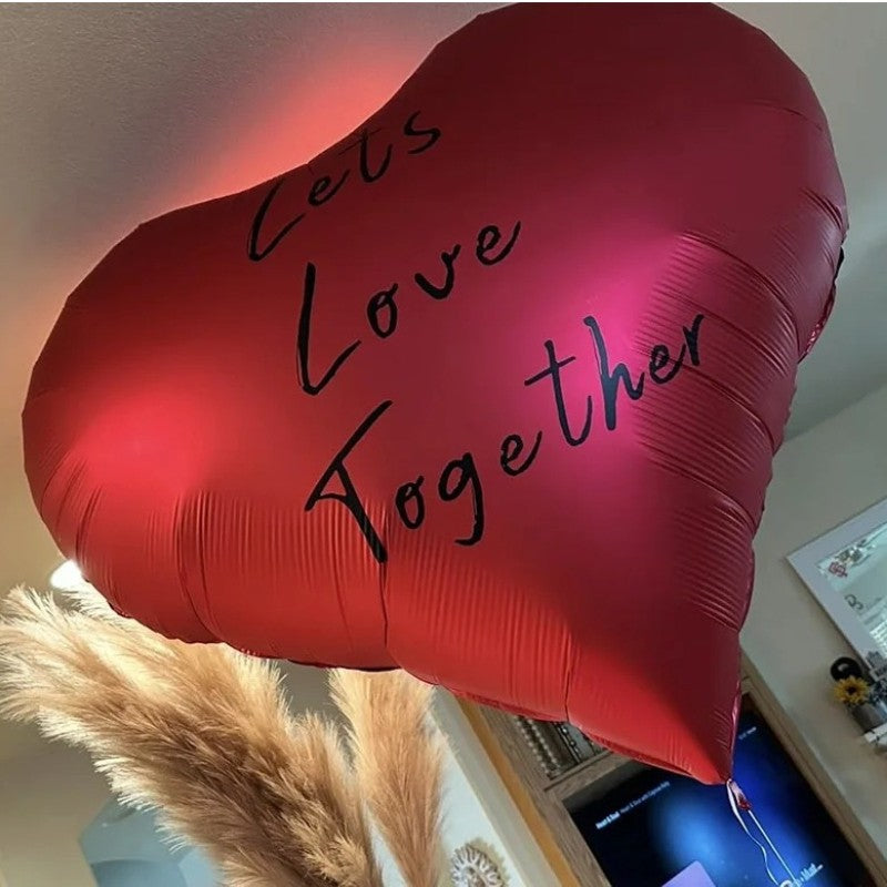 Giant 63 Inch Heart Aluminum Foil Balloon for Birthday Wedding Christmas Eve Valentine's Day New Year Party DIY Decoration