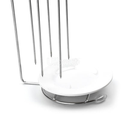 Kebab Barbecue Rack BBQ Cookware Roaster Rack Grill Vertical Stand Spanish outdoor BBQ Skewer Rack for Picnic Party Meat Sausage