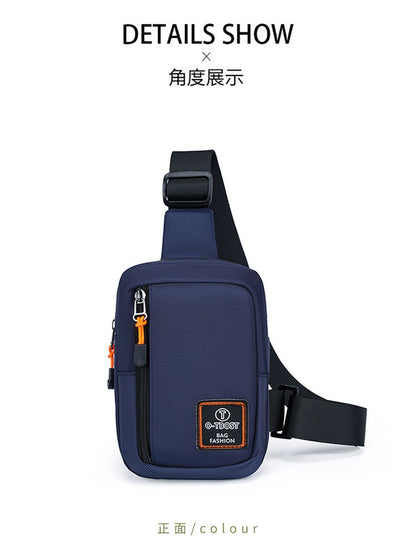 Fashionable Men's Small Shoulder Bag, High-quality and Durable Oxford Cloth Handbag, Portable Crossbody Bag, Flap Mini Waist Bag