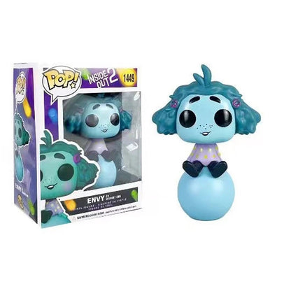 Anime Divertidamente 2 Alegria Ansiedade Raiva Tristeza Nojinho Medo Boneco POP Brinquedos de Ação Filme de Desenho Animado Bonecos de PVC