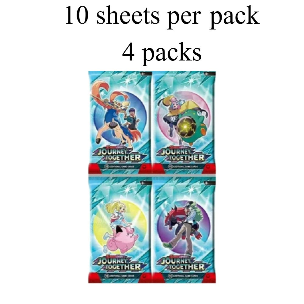 Novos jogos 4-36Pacote de Cartas Pokémon em Inglês Caixa de Booster Black Bolt White Flare Cartas de Batalha Pokémon Troca de Jogo Presente