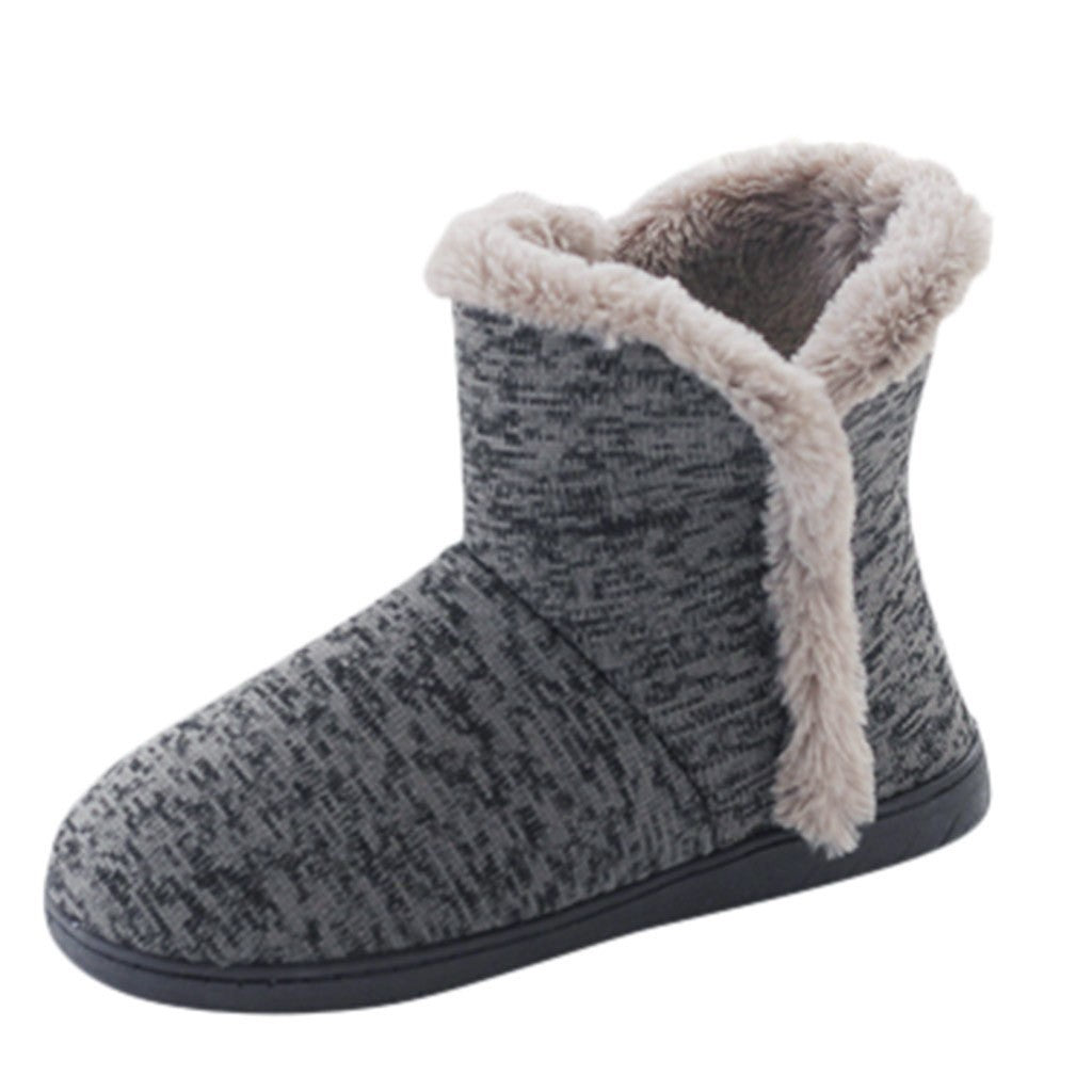 Insulated Hunting Boot Winter Men Models Soft Warm Home Boots Thick Fur Furry Men Short Plush Cotton Shoes Men Chukka Boots