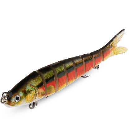 Isca Swimbait 11g 16g 27g Multi Articulada Lenta Afundante Segmentada Biônica Natação Pesca Baixo Anzol Triplo Pesca de Carpa Isca Dura