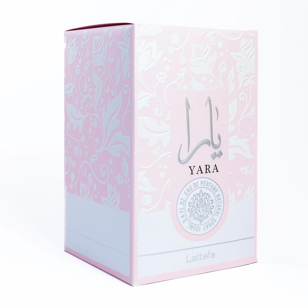 Lattafa Yara Baunilha Gourmand Frutado Floral Eau De Parfum Fragrância Duradoura para Mulheres 100 ml