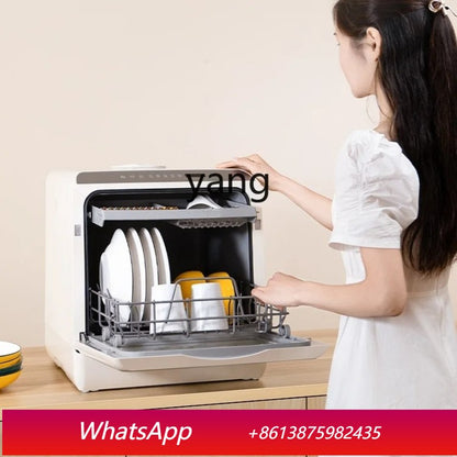 LTT Dishwasher Household Mini White Small Dishwasher Disinfection Sterilization