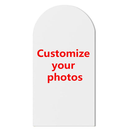 Customizable Arched Background Cloth Cover, Can Upload Your Favorite Pictures, Can Be Used for Birthdays, Weddings, and More