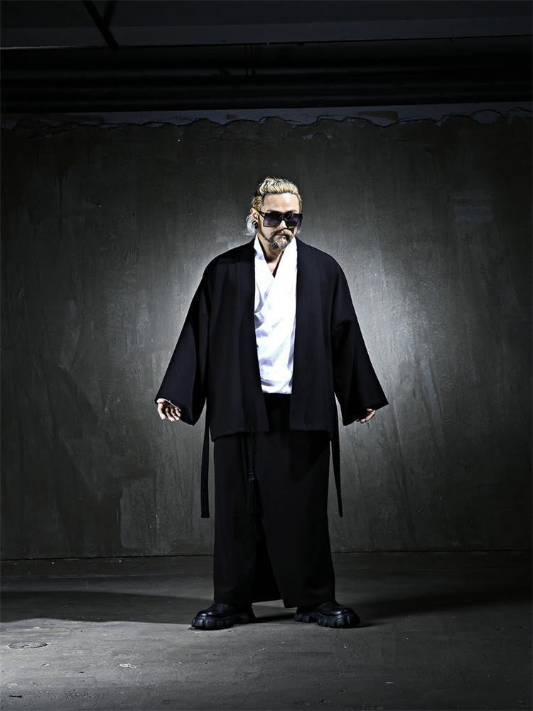 Spring Men's Frenulum Loose Coat Korea Tide Brand Plus Size Outwear New Fashion Casual Jackets Male Personality Clothes Hombre