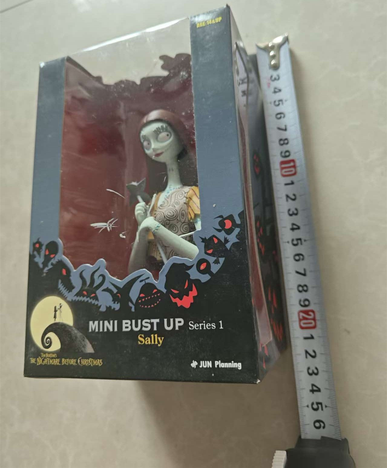 Disney Jun Planning O Estranho Mundo de Jack Sally Mini Bust Up Série 1 Bonecos de Ação Presente de Halloween