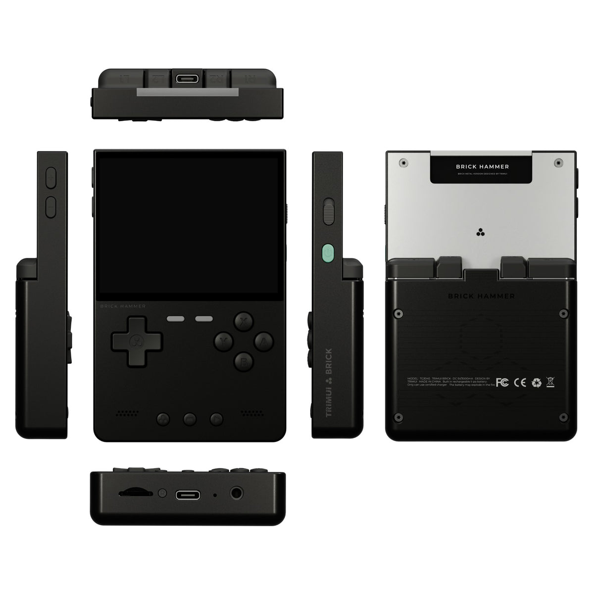 Metal Body Trimui Brick Hammer Console - 3.2" Ultra-Clear IPS Screen 3000mAh Open Source Handheld Retro Game Machine best Gift