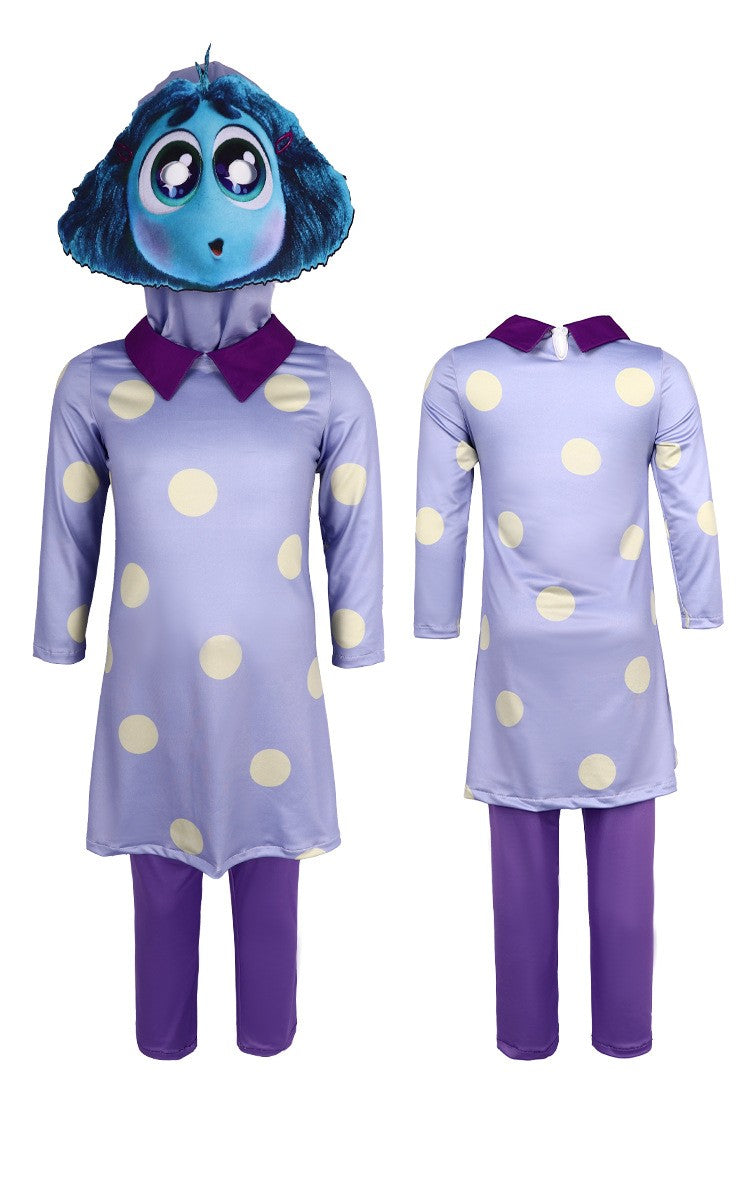 Anime Movie Inside out 2 Joy Cospaly Costume Envy Anxiety Ennui Cos Outfits For Adult Kids Halloween Stage Performance Costume