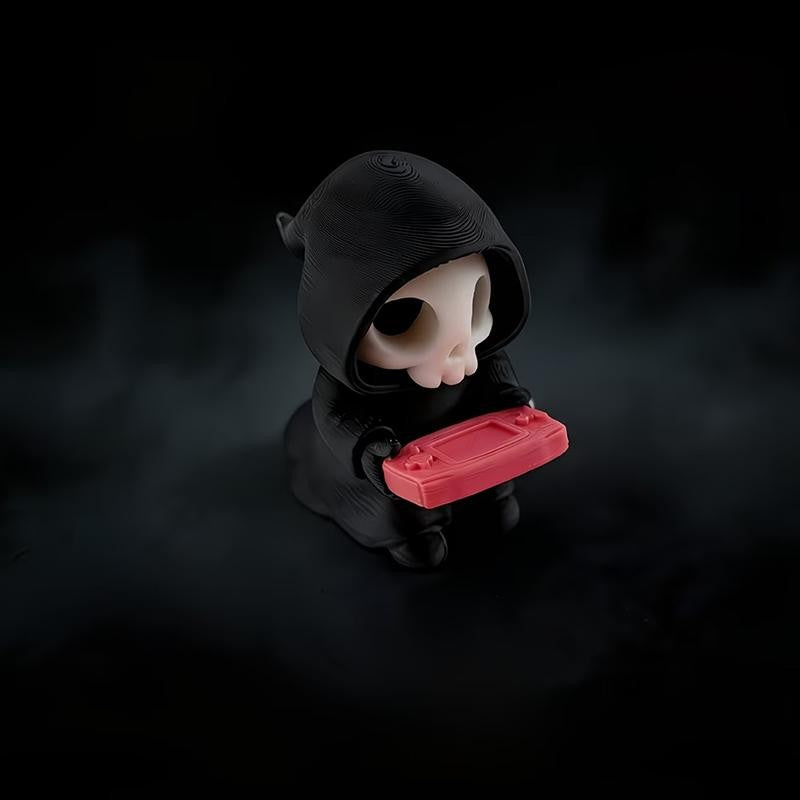 Hot Gothic Grim Reaper Figurines, Cute Skeleton Desk Decor, Skeleton Statue, Spooky Small Halloween Ornament, Halloween Gift