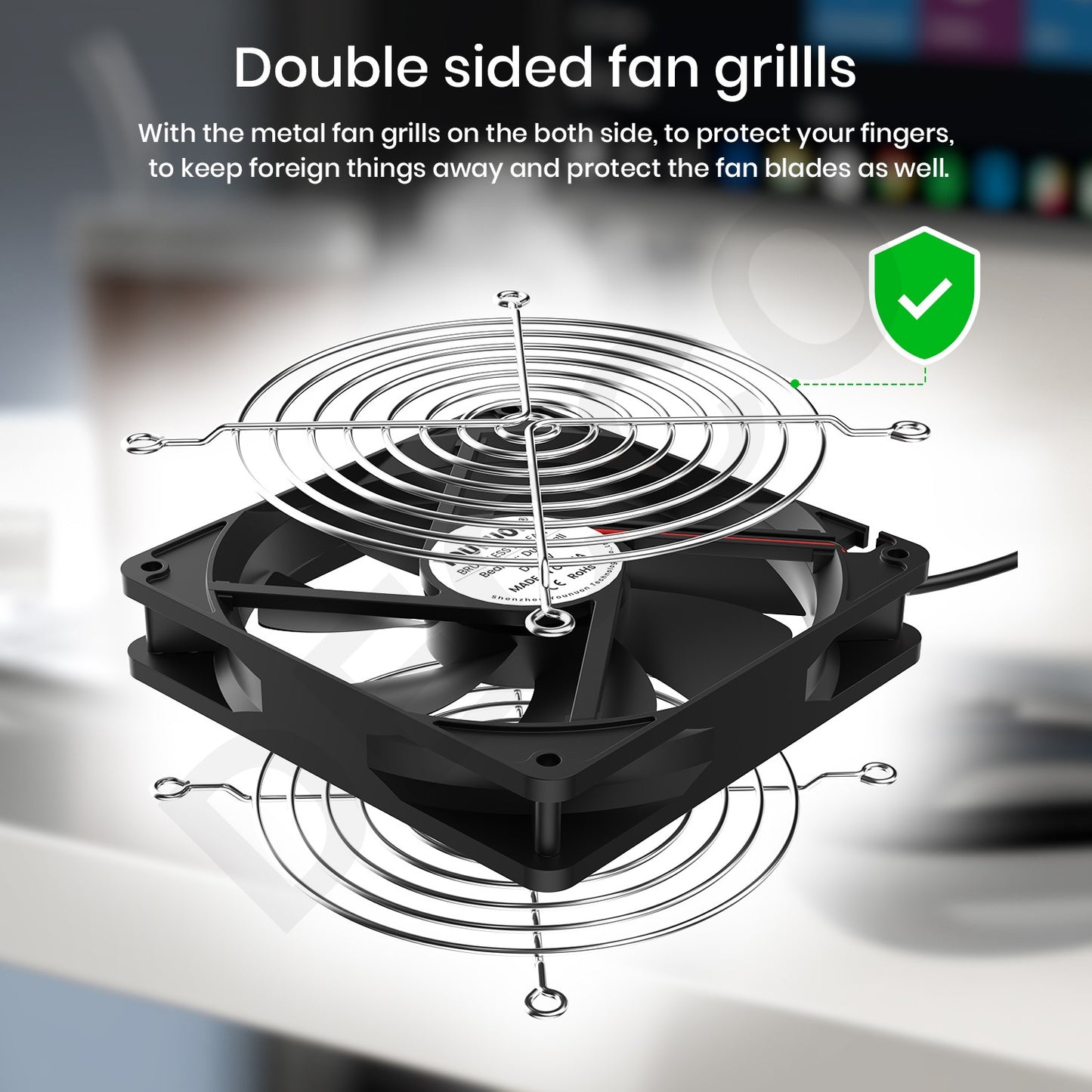 120mm 3000RPM Fan Cooling With Controller 12cm 12V 220V Btc Machine Chassis Workstation Cabinet Radiator Server Fan