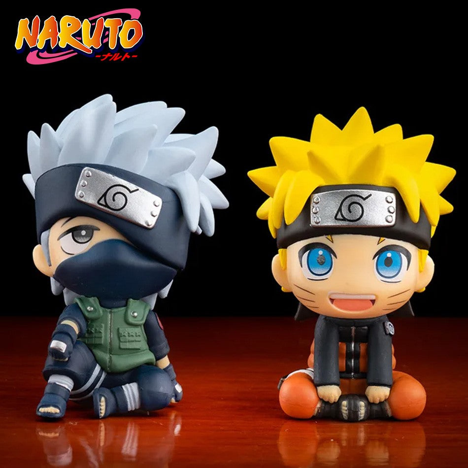 Boneco Hot 10cm Naruto Anime Uzumaki Naruto Kakashi Uchiha Sasuke Itachi Bonecos Fofos Q Figuras de Ação Modelo