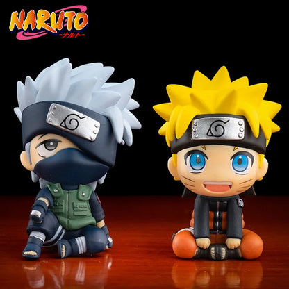 Boneco Hot 10cm Naruto Anime Uzumaki Naruto Kakashi Uchiha Sasuke Itachi Bonecos Fofos Q Figuras de Ação Modelo
