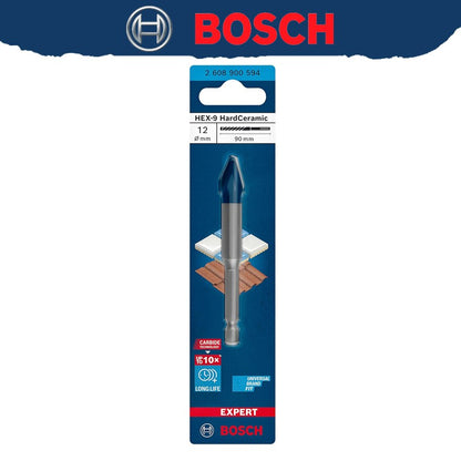 BOSCH EXPERT HEX-9 Broca de cerâmica dura, vida útil 10 vezes mais longa, alta dureza do material, broca de pedra 2608900590 2608900588