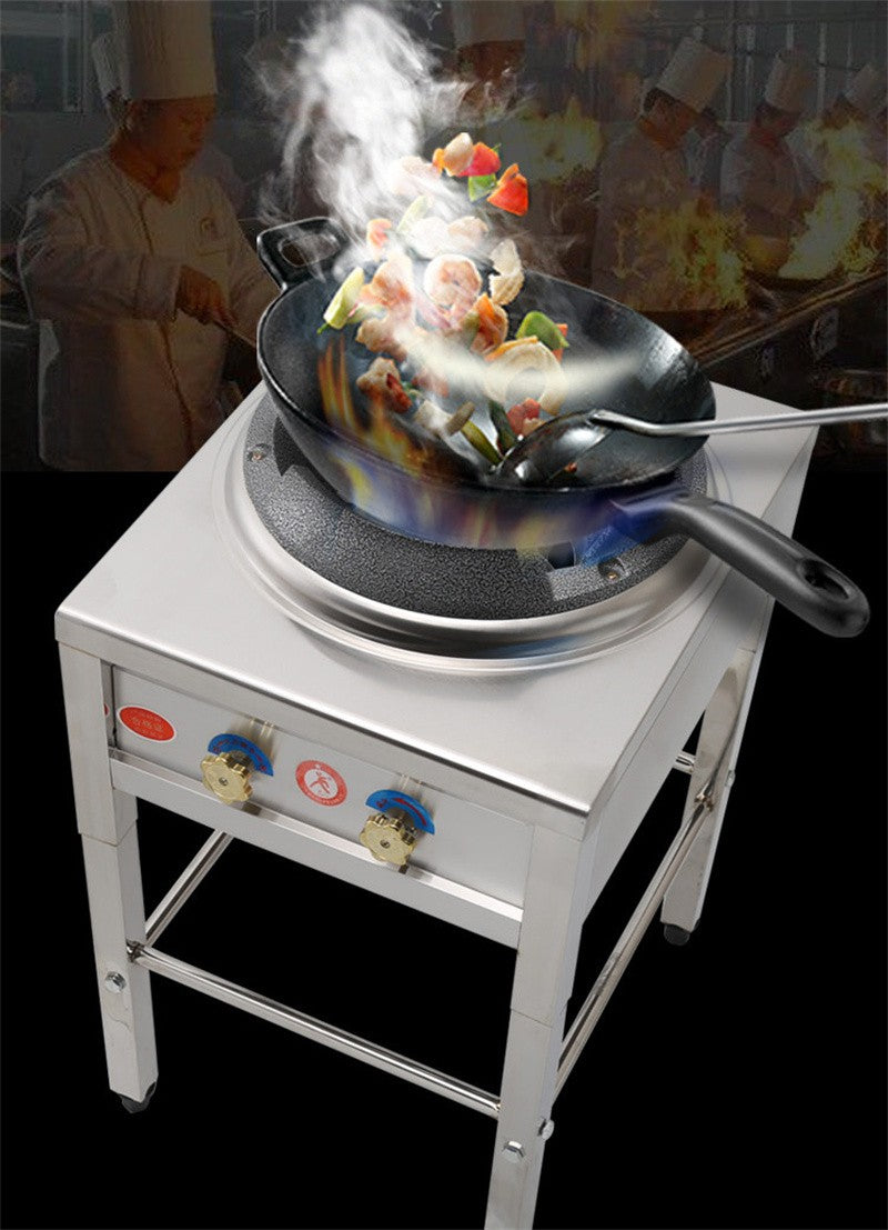 Fogão a Gás Fierce Fire para Uso Comercial Queimador Simples para Hotéis e Restaurantes Fogão a Gás de Alta Pressão com Economia de Energia