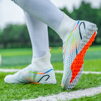 MenOutdoor Football Boots Professional Training Soccer Shoes Soccer Cleats Turf Futsal Match Grass Unisex Non-slip Breathable