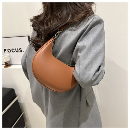 New Fashionable High-end Moon-shaped Baseball Bag Showing Luxury Women's Single Shoulder Bag Elegant lady Handbags bolso mujer