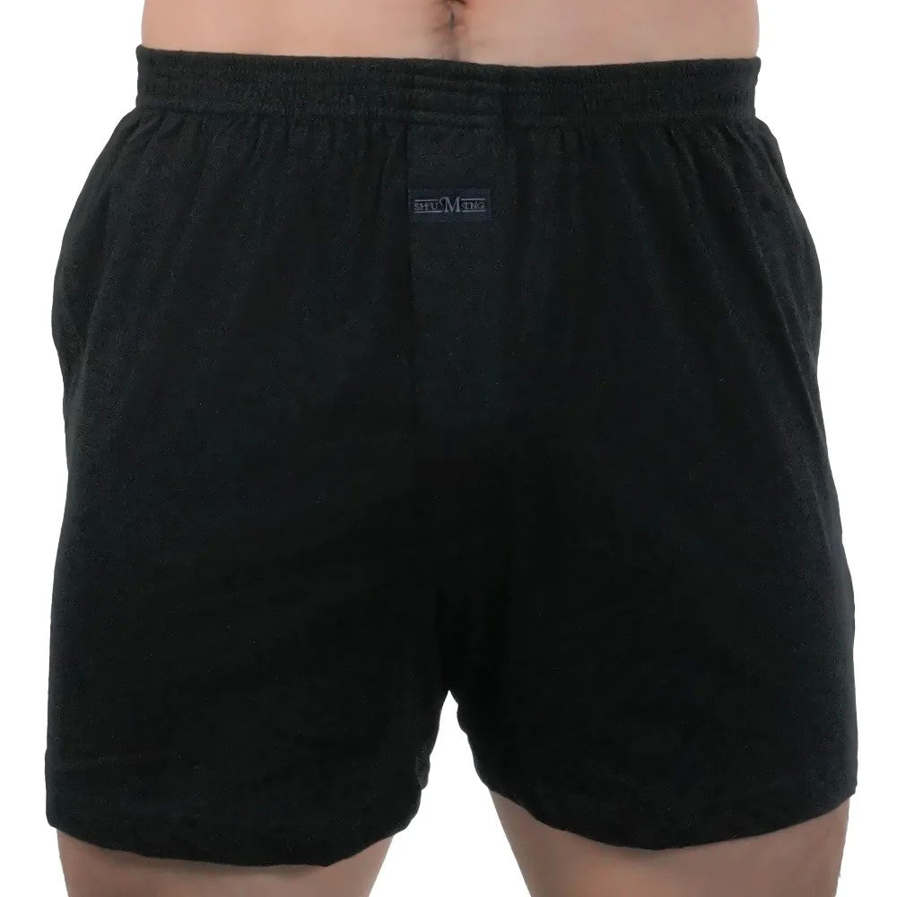 1pcs Men pijama 100% Cotton Pajama Shorts Summer Solid Elastic Waist Short Pants Casual Breathable Male Boxer Shorts Home Shorts