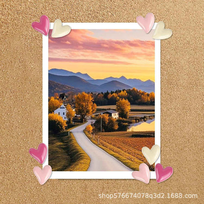 20 Alfinetes de Tachinha Rosa em Formato de Coração - Decoração Criativa com Tema de Amor para Escritório e Casa, Material ABS Durável, Ideal para Organizar Anotações