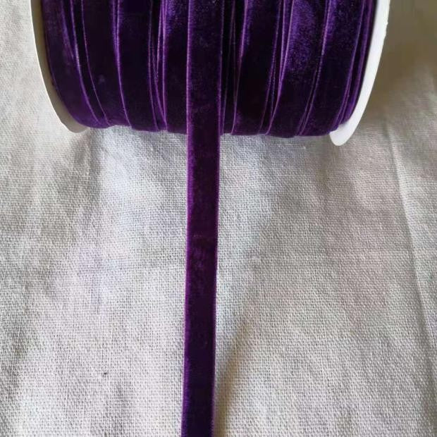 50yards 10mm Velvet Ribbon For DIY Handmade Gift Bouquet Wrapping Supplies Home Party Decorations Christmas Webbing Trimming