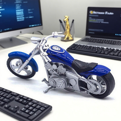 1:18 Harley Rider Moto de Corrida Modelo Fundido em Metal Modelo de Moto de Rua Brinquedo Infantil Presente