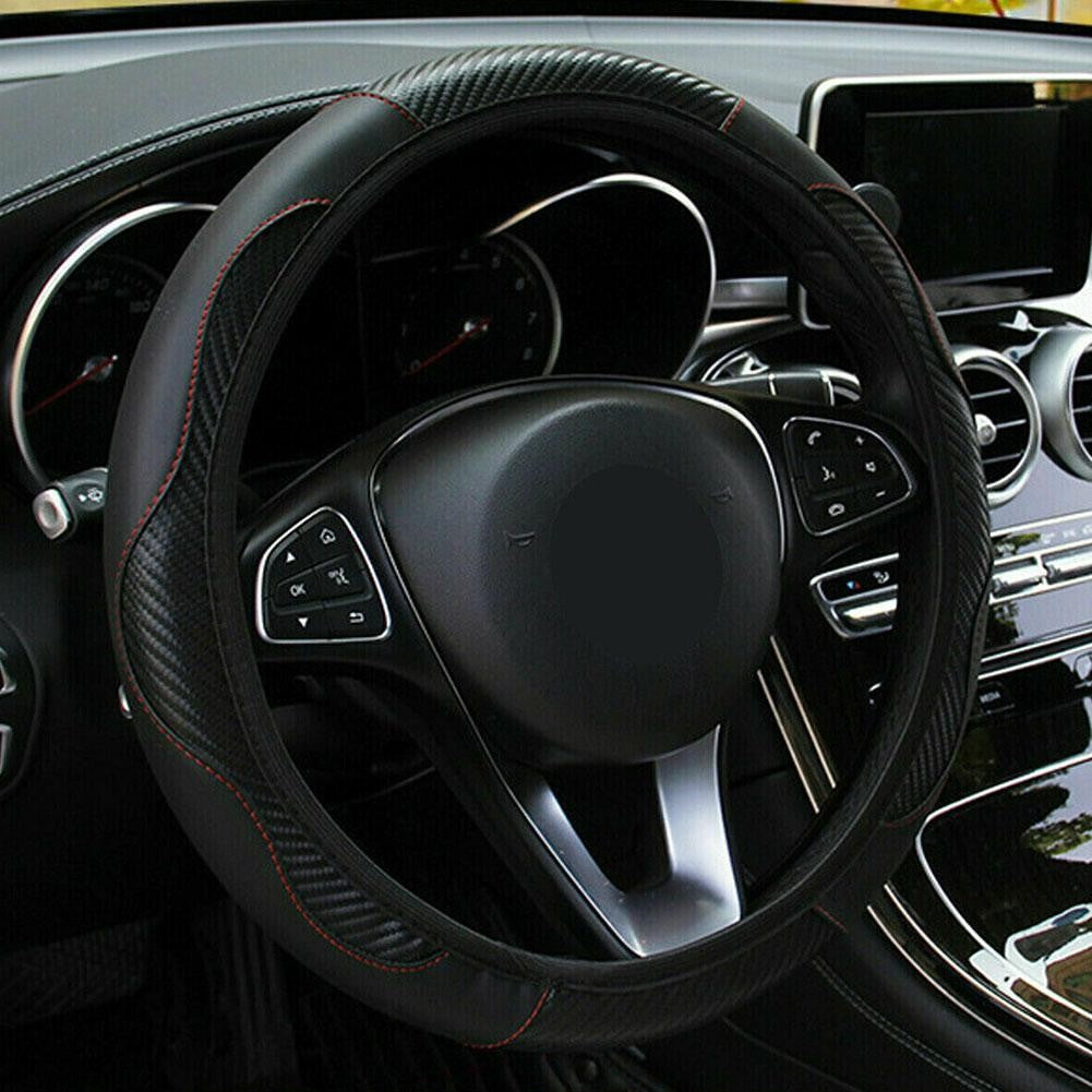 Car Steering Wheel Cover Leather Covers For Renault Clio Megane 4 3 2 Scenic Duster Fluence Laguna Kangoo Auto Decor Accessories