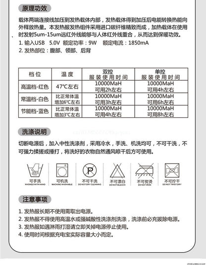 Heated Jackets Men's Women's Heating Jackets USB Electric Heating Jacket 13 Areas Heated Vest Thermal Clothing Coat Winter