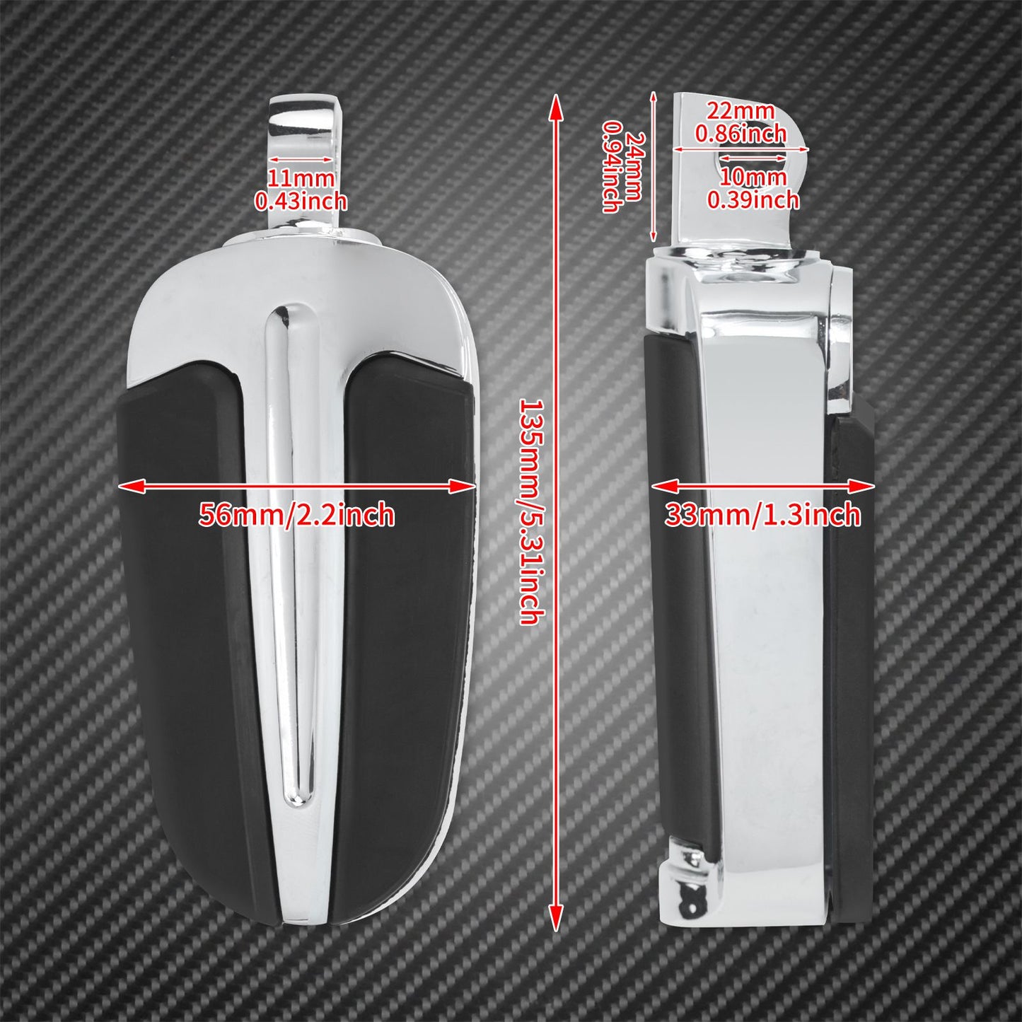 Motorcycle Rear Footpegs Pedal Slipstream Passenger Footrest For Harley Touring Road King FLHR Softail Fat Boy Dyna Sportster XL