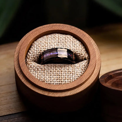 Anel de carboneto de tungstênio preto, anel de compromisso para homens, joias da moda, alianças de casamento masculinas, anéis de noivado Galaxy