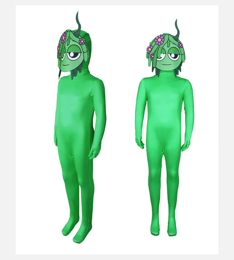 In-Stock Sprunki Incredibox Cosplay Costume - Halloween Stage Performance Bodysuit