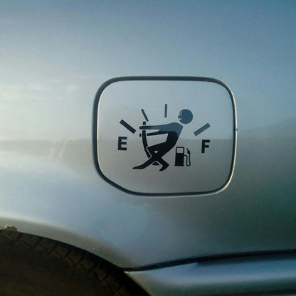 Adesivos Engraçados para Carro, Adesivo de Vinil Refletivo com Ponteiro de Tanque de Combustível, Adesivo de Gasolina Alta, Adesivos de Indicador de Combustível Vazio, Decalque Exterior Automotivo