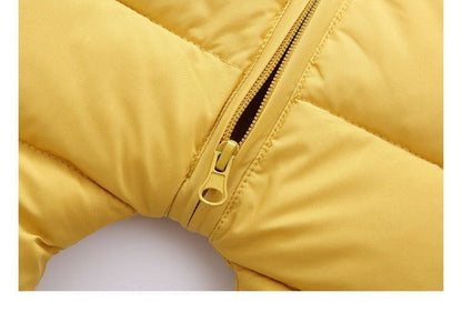 OLEKID 2025 Winter Baby Romper Plus Velvet Warm Baby Girl Snowsuit Cartoon Rabbit Baby Boys Jumpsuit Toddler Girl Overalls