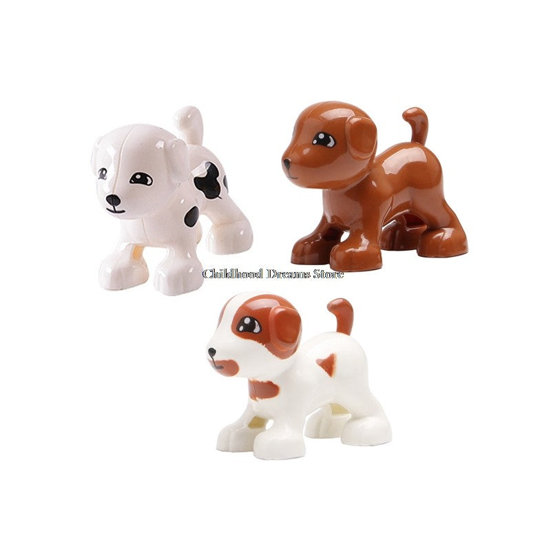 Grandes Blocos de Montar Animais Acessórios Compatíveis com Conjuntos de Tijolos de Zoo Dinossauro Criatividade Brinquedos DIY para Crianças Presente