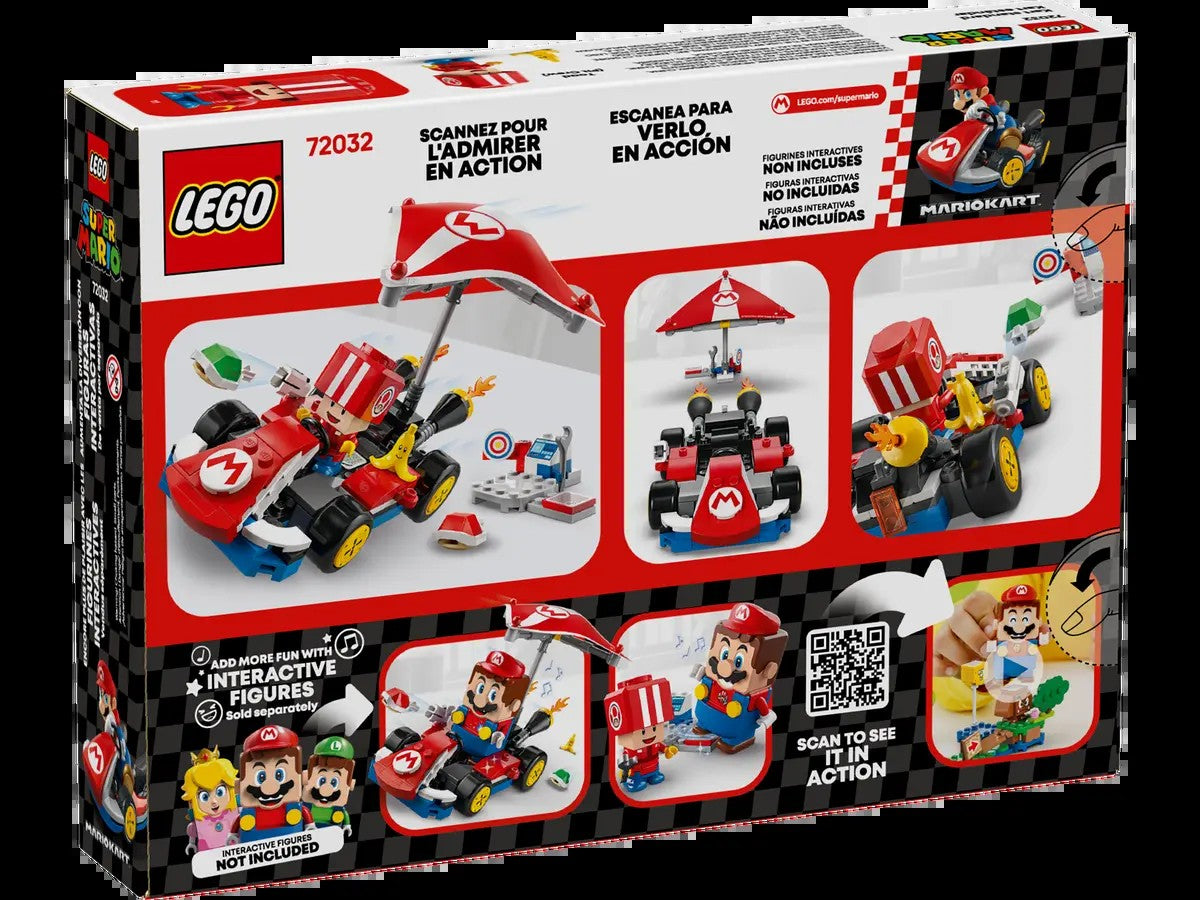 LEGO Blocos de Construção Série Super Mario 72032 Kart Padrão Quebra-cabeça Infantil Blocos de Construção Brinquedo de Presente