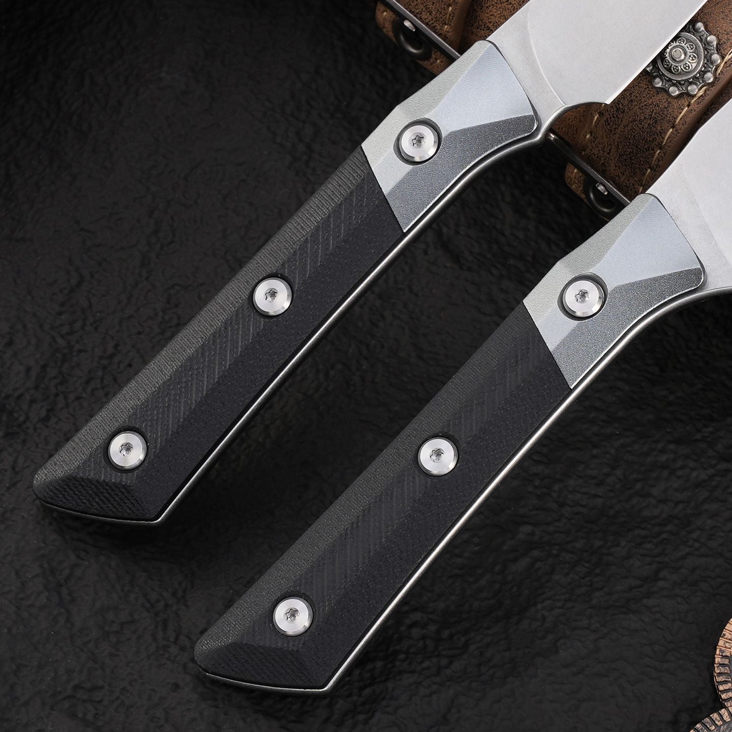 New MICRO TECH kitchen knife, outdoor camping tool knife, fixed blade, fruit knife, straight knife, Christmas gift
