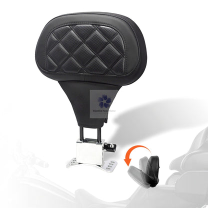 Encosto do Banco Dianteiro do Piloto de Motocicleta Ajustável para Harley Davidson Touring Road King Street Electra Glide 2009-2025