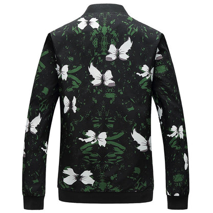 Spring, Autumn and Seasonal Boys' Floral Jacket, Large Size Urban Casual Coat Multi-color Available