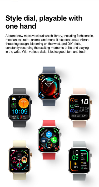 2025New NFC Smat Watch Women 1.85-inch Blood Pressure Heart Rate Bluetooth Call Female Health Smarwatches Ladies For Android IOS