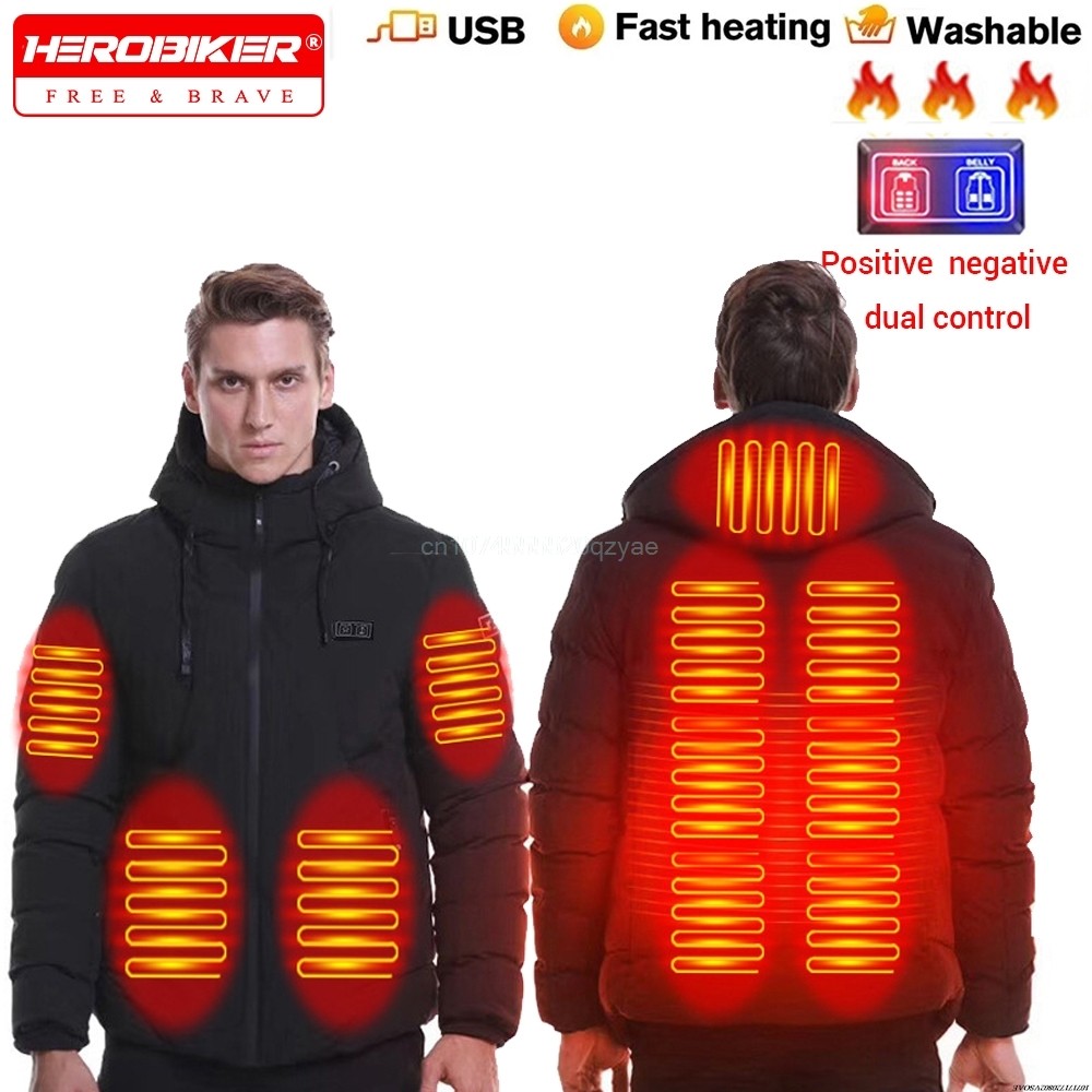 Heated Jackets Men's Women's Heating Jackets USB Electric Heating Jacket 13 Areas Heated Vest Thermal Clothing Coat Winter