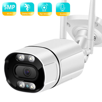 BESDER 5MP Outdoor WiFi IP Camera with AI Human Detection Wireless 1080P HD Color Night Vision Security CCTV Camera