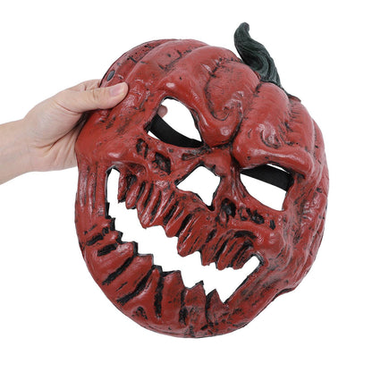 Halloween Pumpkin Mask for Face Realistic Costume Party Mask Scary Horror Pumpkin Dress-Up Face Masquerade Cover for Carnival