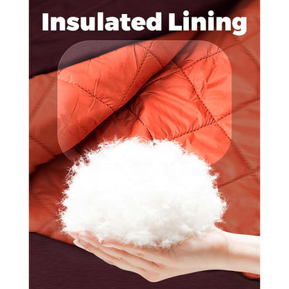 MAGCOMSEN Men's Aviator Jackets Thick Warm Orange Lining Bomber Jackets Fall Winter Casual Windproof Coats